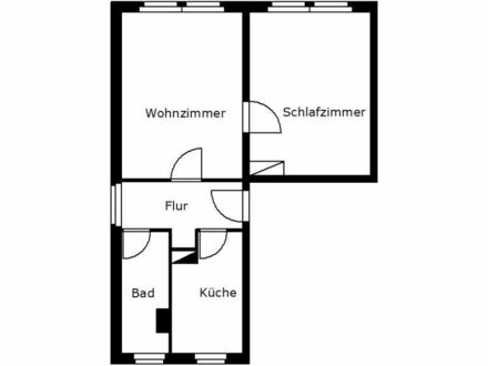 2-Zimmer Mietwohnung in Weischlitz (08538) 46m²