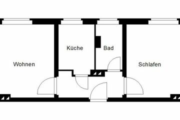 2-Zimmer Mietwohnung in Weischlitz (08538) 43m²