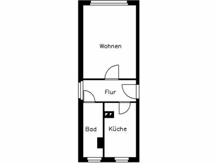 1-Zimmer Mietwohnung in Weischlitz (08538) 31m²
