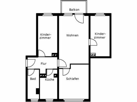 4-Zimmer Mietwohnung in Weischlitz (08538) 69m²