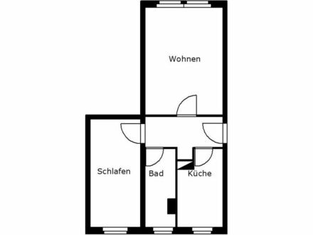 2-Zimmer Mietwohnung in Weischlitz (08538) 42m²