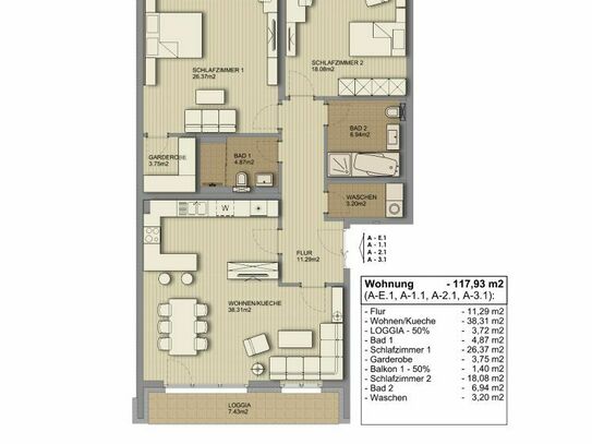 Großzügige 3-Raum-Erstbezug-Wohnung bei Leipzig zu vermieten!