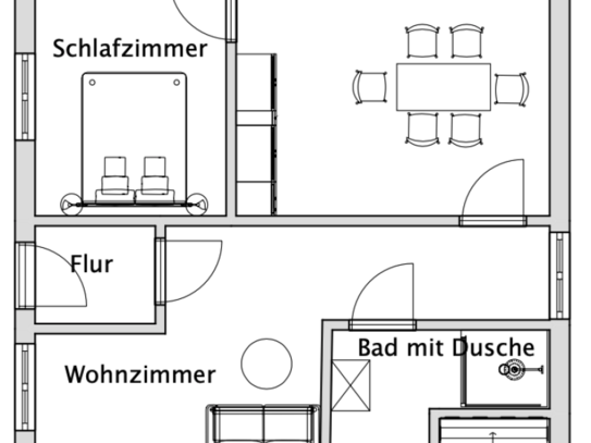 Sanierte gemütliche 2-Raumwohnung mit Einbauküche sucht neue Mieter