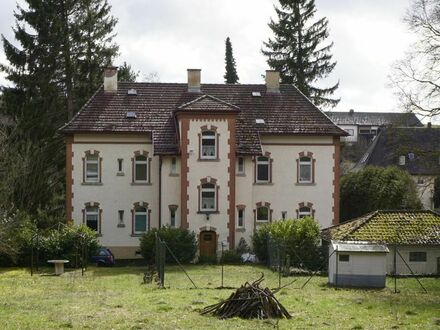 Für Individualisten: Charmante Altbau-Villa mit Terrasse und drei Garagen auf großzügigem Gundstück mit Nebengebäude