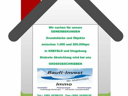 Gewerbegrundstück und Gewerbeobjekte - Wir suchen für unsere Gewerbekunden Grundstücke und Objekte