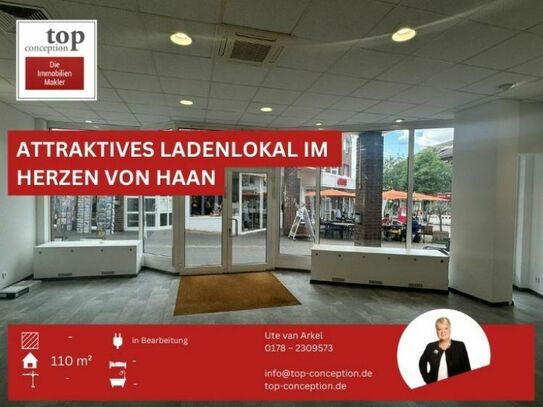 Attraktives Ladenlokal im 
Herzen von Haan