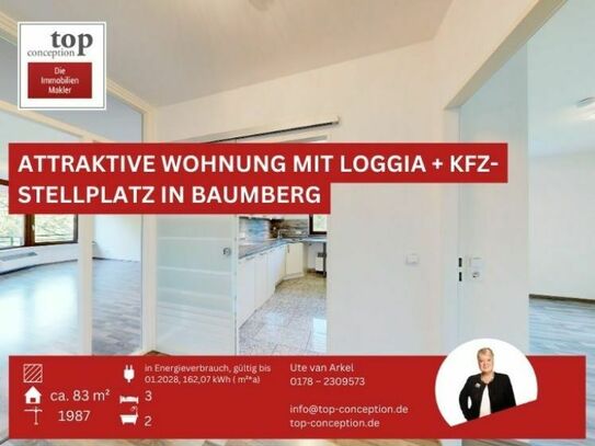 Attraktive Wohnung mit Loggia + KFZ-Stellplatz in Baumberg *provisionsfrei