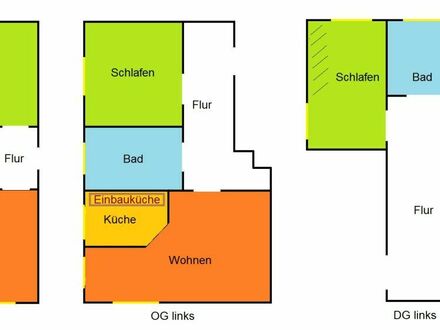 3 freie Wohnungen in einem Haus