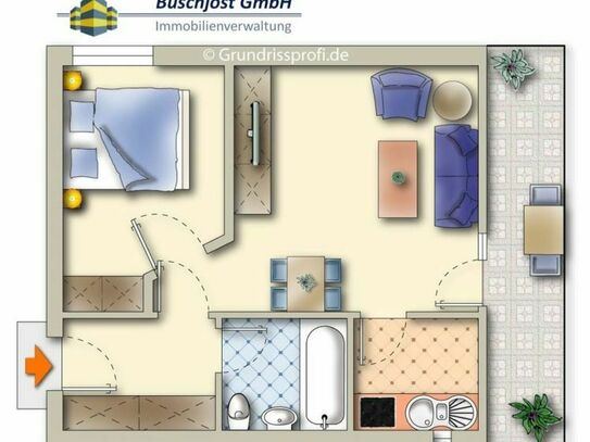 2 Zimmer Apartment ideal für BW-Soldaten