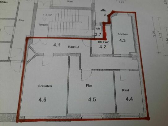 Schöne 3-Raumwohnung ab 01.05.2024 zu vermieten!