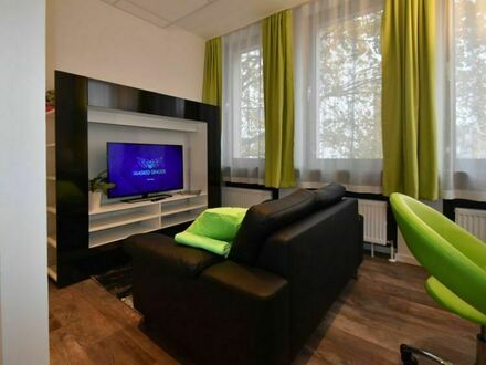 Großzügiges 1-Zimmer-Apartment, möbliert und voll ausgestattet, zentral in Niederrad