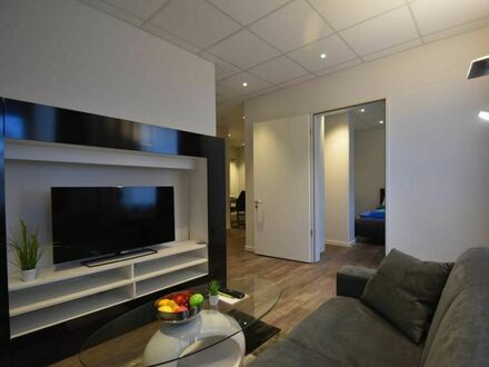 Großzügiges 2-Zimmer-Lounge-Apartment, möbliert und voll ausgestattet, zentral in Niederrad