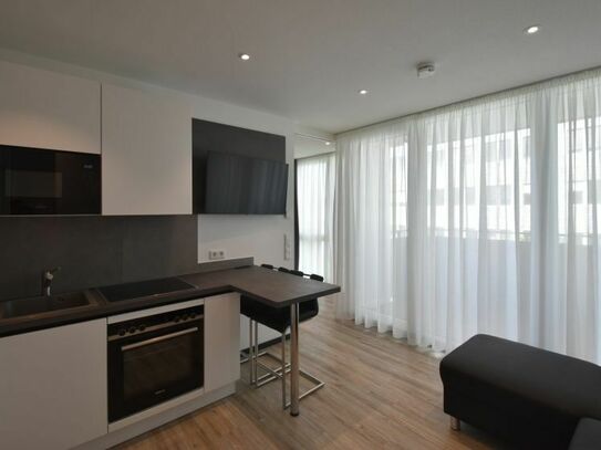 Neubau 2-Zimmer-Apartment mit Balkon, möbliert in Offenbach