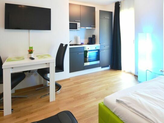 Möbliertes 1-Zimmer-Apartment, kompakt, bequem & voll ausgestattet, zentrale Lage Mörfelden