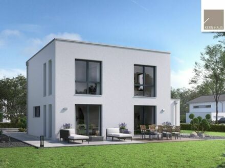 Moderne Bauhaus-Architektur auf 130m² mit großen Fensterflächen in Hutholz!