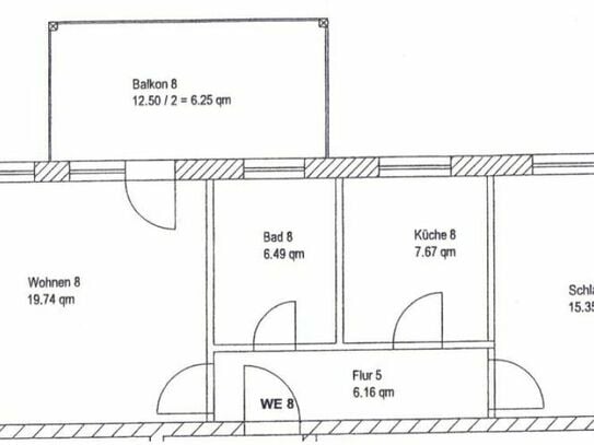 Erstbezug nach Komplettsanierung - Geräumige 2-Zimmerwohnung mit Balkon in Markranstädt