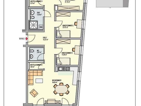 erstbezug - moderne 5-zimmerwohnung mit loggia