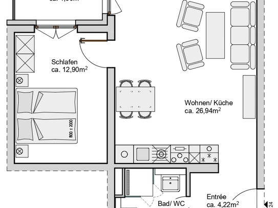 Wohnen im Rius Carré – Traumhafte Pärchenwohnung mit erstklassiger Ausstattung