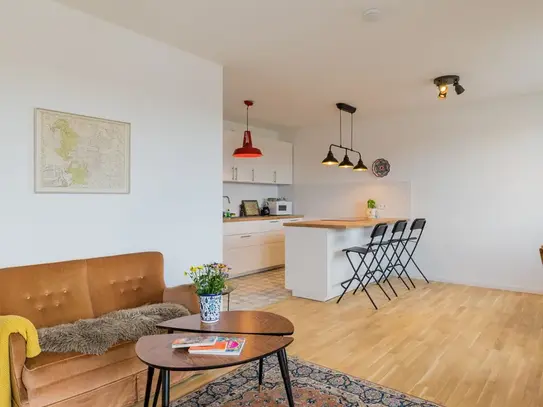 Spacious, bright, completely new two-room apartment with rooftop terrace in Schöneberg