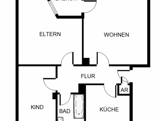 3-Zimmer-Wohnung in Gelsenkirchen Hassel