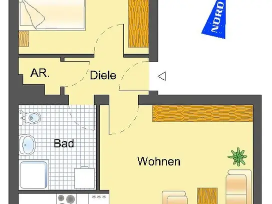 2-Zimmer-Wohnung in Recklinghausen