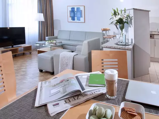 large serviced apartment for 2 people at the gates of Düsseldorf