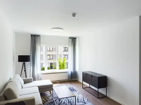 Fully equipped 2 room flat with fitness studio & concierge in Mitte