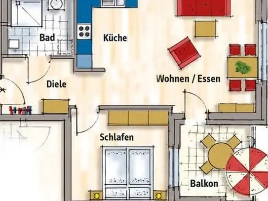 BETREUTES WOHNEN mit WohlfÃ¼hl-Charakter in RoÃtal! (2-Zimmer-Wohnung )