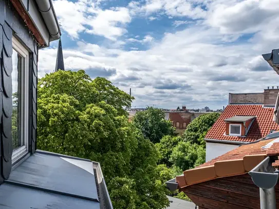 Spacious top floor apartment with large terrace in central Mitte