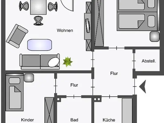 3-Zimmer-Wohnung in Hamm Bockum-Hövel