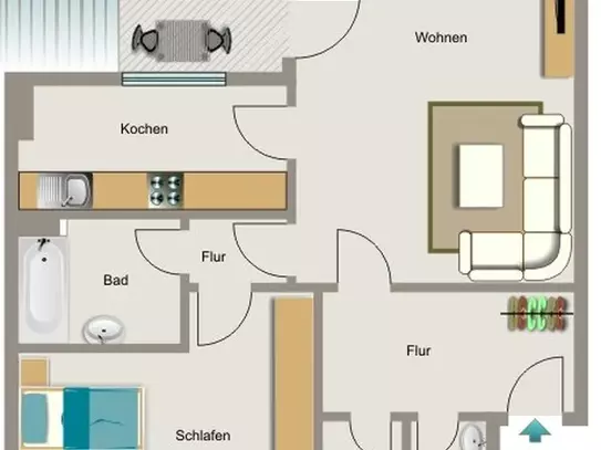 Wohnung zur Miete, for rent at Gelsenkirchen