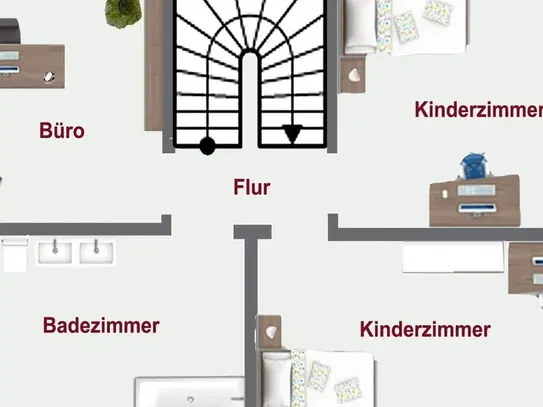 Troisdorf Zentrum: Modernes Reihenendhaus in Zentrumsnähe mit zwei Terrassen und Garten.