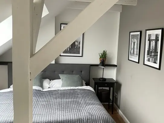 central loft top floor apartment with 2 rooms