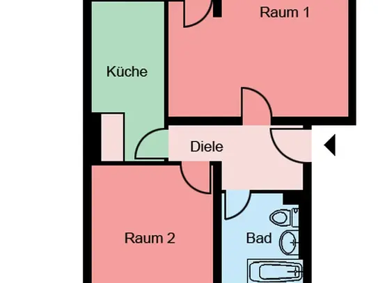 Demnächst frei! 2-Zimmer-Wohnung in Witten Mitte