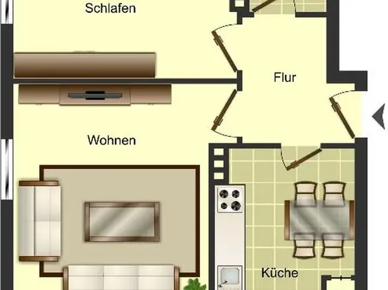 Demnächst frei! 2-Zimmer-Wohnung in Weyhe Weyhe