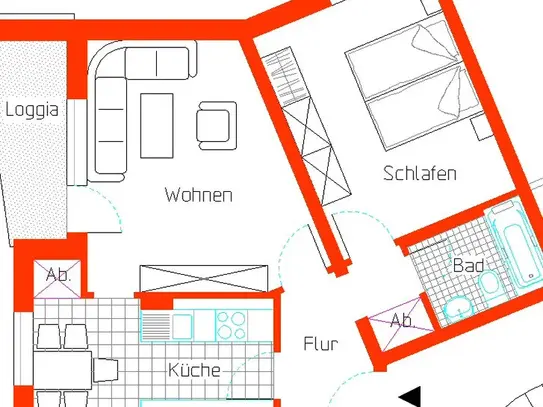 2-Zimmer-Wohnung in Bielefeld Schildesche