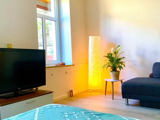 Dream in white- new 1room apartment in Leipzig-Connewitz, large balcony.