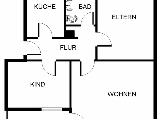 Helle 3-Zimmer-Wohnung in Gelsenkirchen Hassel