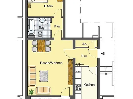 Demnächst frei! 2-Zimmer-Wohnung in Dorsten. Besichtigungen ab August möglich