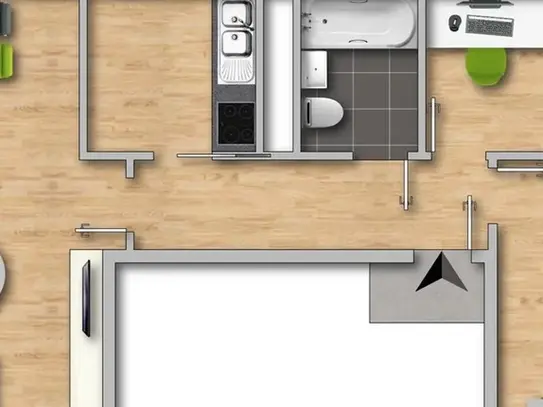 3-Raum Wohnung in Eisenach