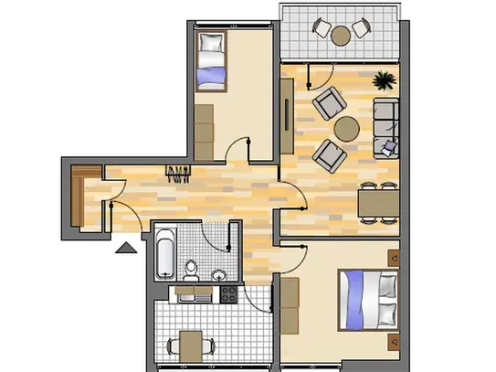 Wir renovieren für Sie ! Schöne 3-Zimmer-Wohnung mit Balkon in Siegen Achenbach!