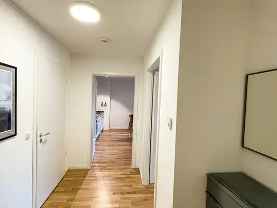 High-quality furnished apartment in new building, Hamburg-Stellingen, bright & quiet, everything included, underground…