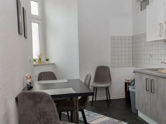 Furnished apartment apartment in the center of Magdeburg with balcony