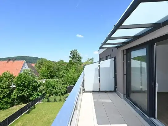 Herrliche Dachterrasse mit Weitblick und Einbauküche inklusive, Sengenthal