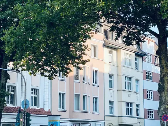 Design Art Nouveau mezzanine studio with balcony in Oberkassel