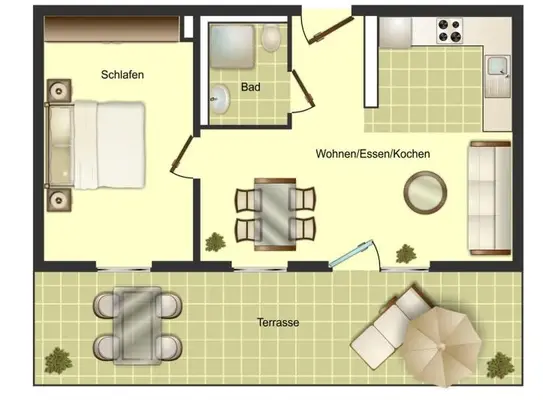 Traumhafte 2-Zimmer-Wohnung in Bielefeld Sennestadt