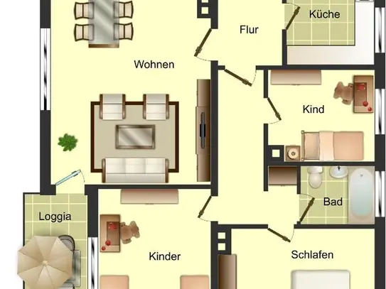 Demnächst frei! 4-Zimmer-Wohnung in Ibbenbüren Ibbenbühren