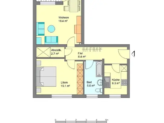 Demnächst frei! 2-Zimmer-Wohnung in Gütersloh