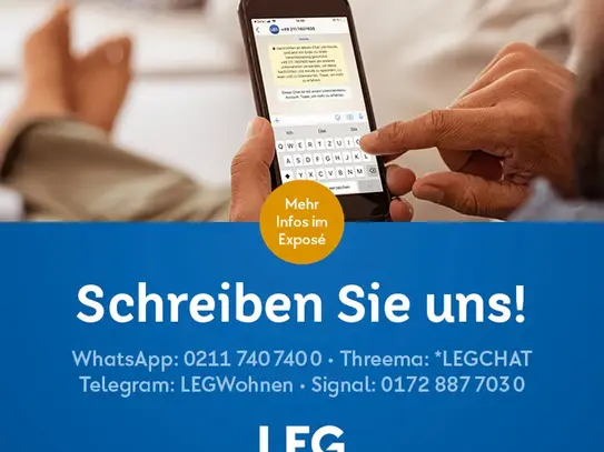 3-Zimmer-Wohnung in Mettmann Zentrum Balkon frisch saniert zum 01.09.2024