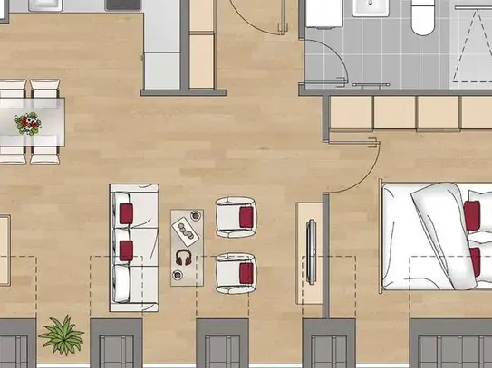 Quartier Hoym - Stilvolle 2-Zimmer-Wohnung mit EBK im Herzen von Dresden